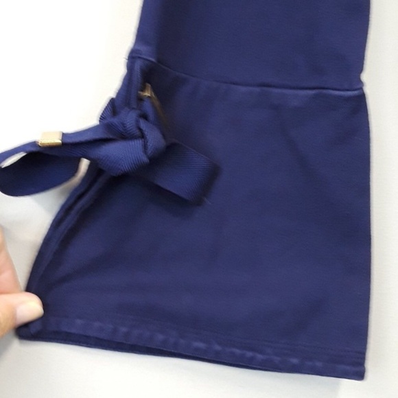 LAUREN RALPH LAUREN Navy Tie Sleeve Sailor Top - Picture 7 of 13